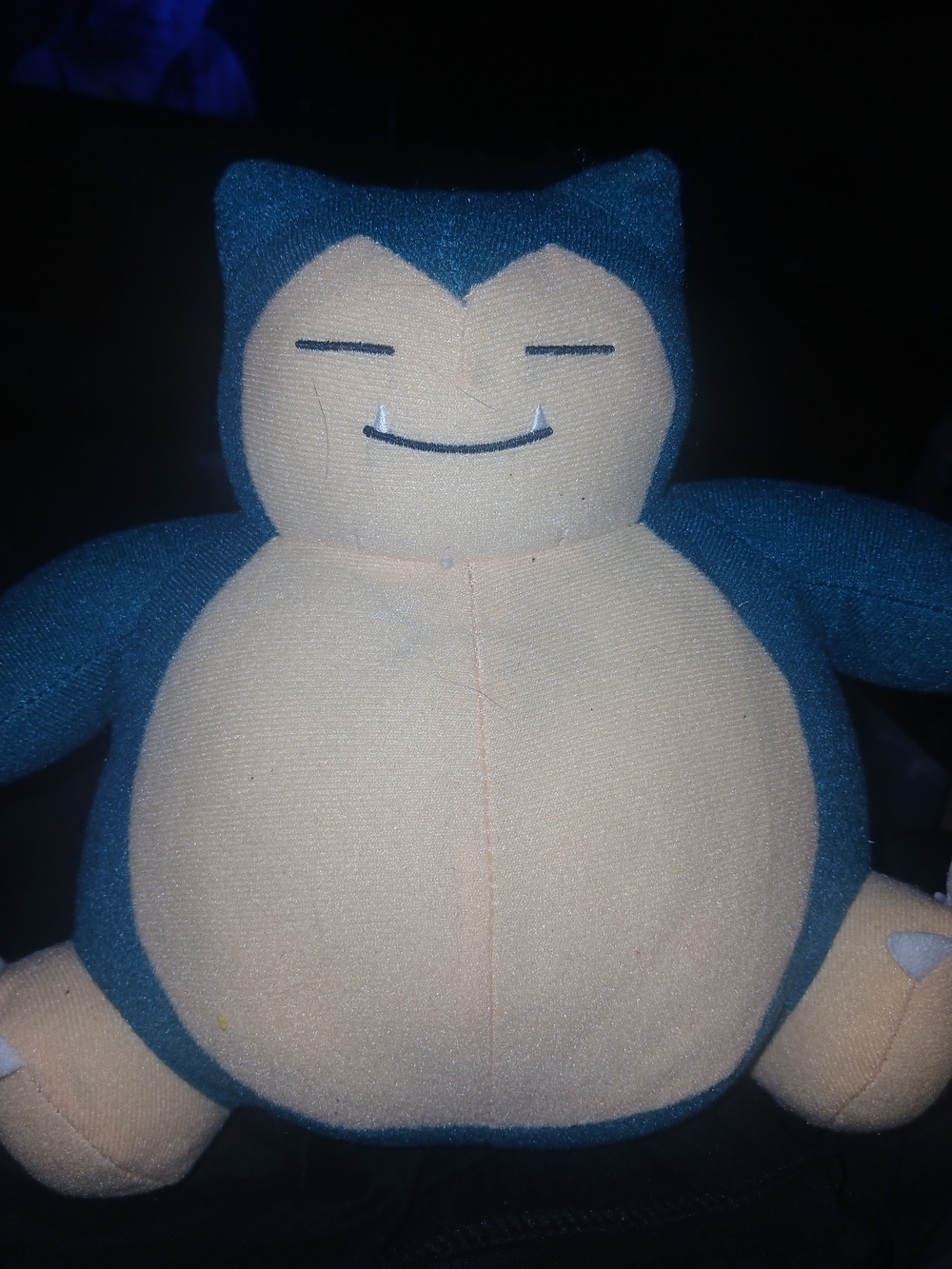Plush Pokemon Snorlax - Navy Blue & Cream